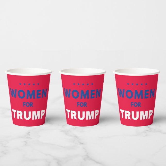 Women For Trump 2026 Paper Cups (Multi)