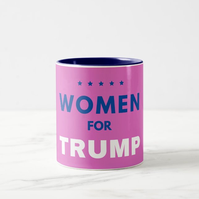 Women For Trump 2026 Two-Tone Coffee Mug (Center)