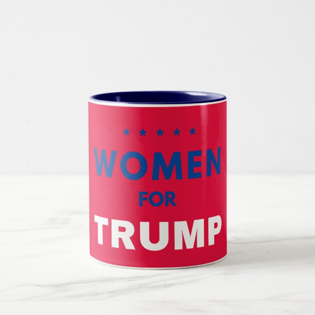 Women For Trump 2026 Two-Tone Coffee Mug (Center)