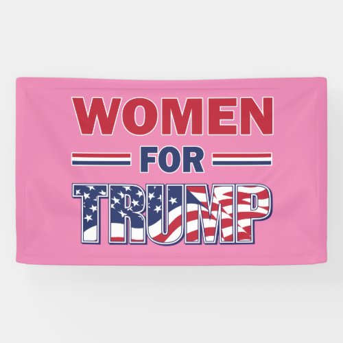 Women for Trump Banner