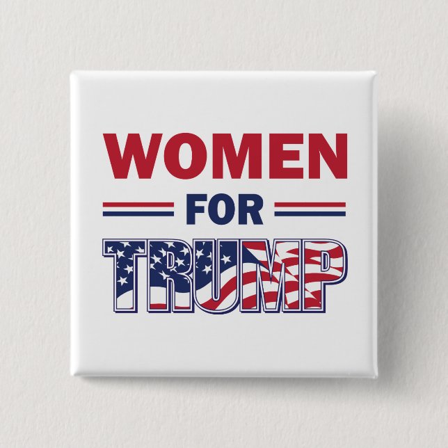 Women For Trump Button (Front)