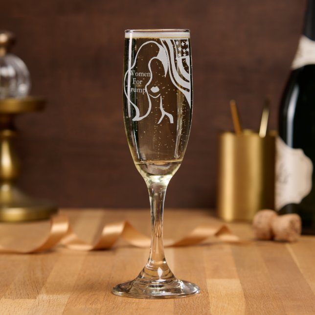 WOMEN FOR TRUMP CHAMPAGNE FLUTE (Party)