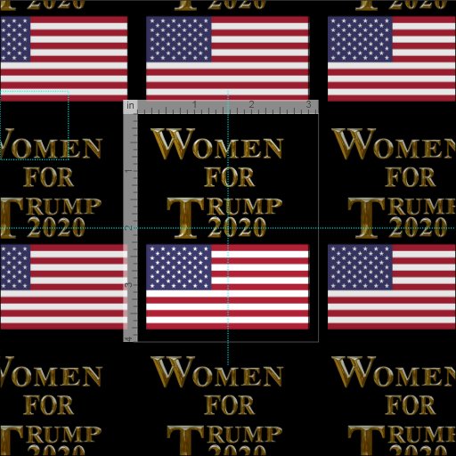 WOMEN FOR TRUMP FABRIC