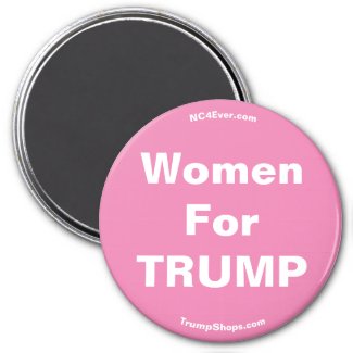 Women For TRUMP Pink Magnet