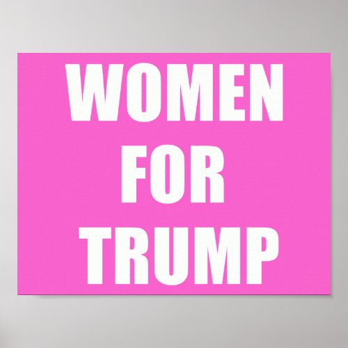 Women for Trump Poster