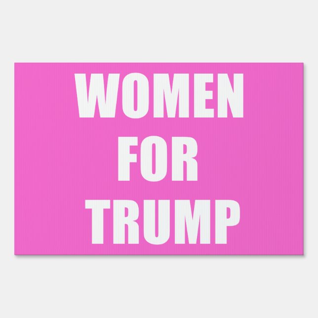 Women for Trump Sign (Front)