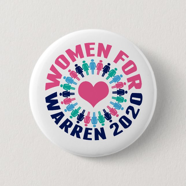 Women for Warren 2020 Button (Front)