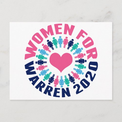 Women for Warren 2020 Postcard