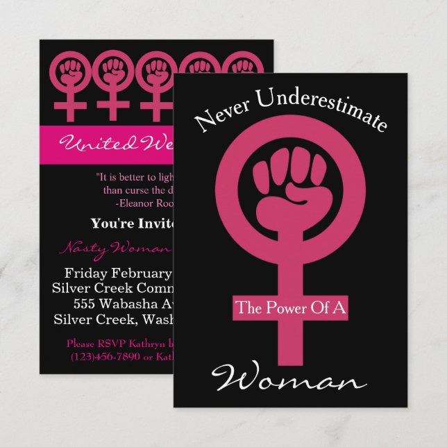 Women Gather & Brainstorm Invitation (Front/Back)