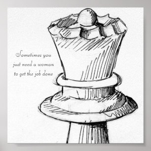 Women get the job done poster