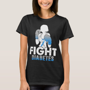 women girl fight diabetes t1d t2d warrior mom T-Shirt