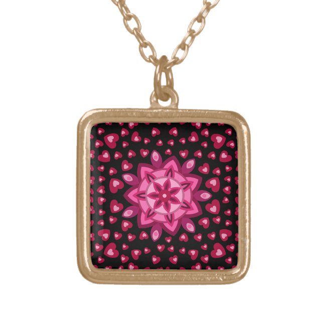 WOMEN, GIRLFRIEND, WIFE BIRTHDAY VALENTINE LOVE SI GOLD PLATED NECKLACE (Front)
