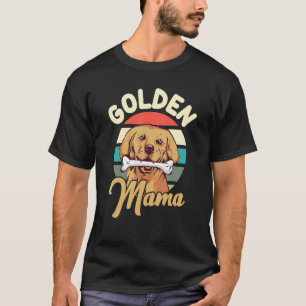 Women Golden Retriever Pet Mama Dog Mom T-Shirt