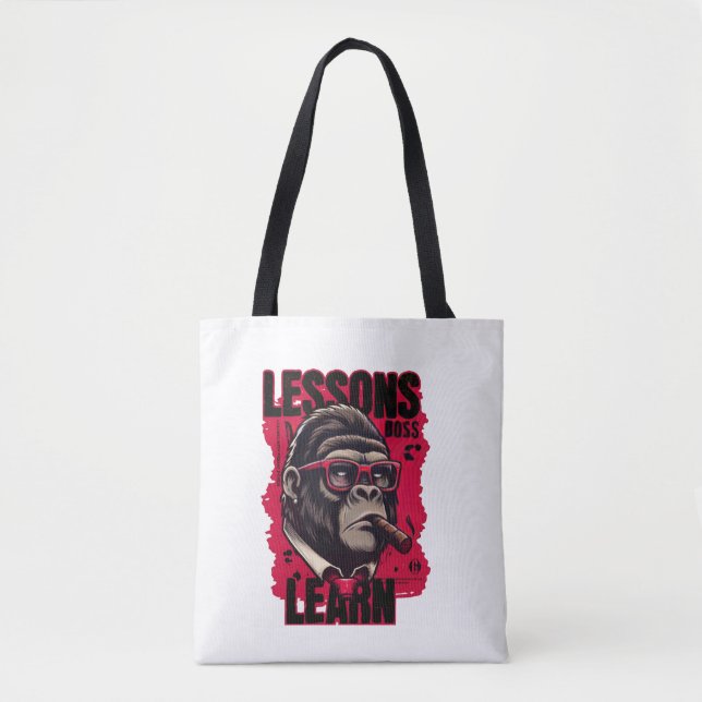 Women Gorilla Boss Lessons Learn Tote (Front)