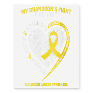 Women Grandma Grandpa Gold Grandson Childhood Gift Temporary Tattoos