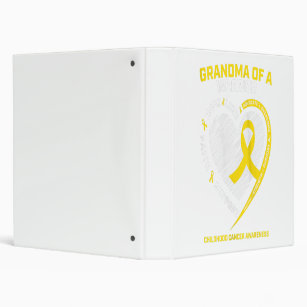 Women Grandma Grandson Grandaughter Childhood Gift 3 Ring Binder