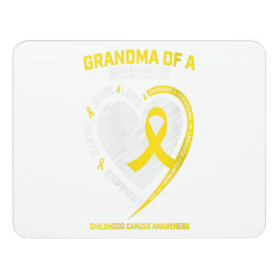 Women Grandma Grandson Grandaughter Childhood Gift Door Sign
