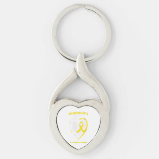 Women Grandma Grandson Grandaughter Childhood Gift Keychain