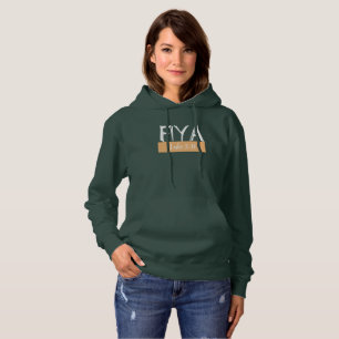 Women Green Fiya hoodie