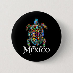 Women Gulf Of Mexico Forever Mexican Souvenir Sea  Button