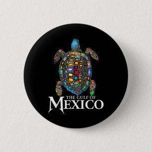 Women Gulf Of Mexico Forever Mexican Souvenir Sea  Button