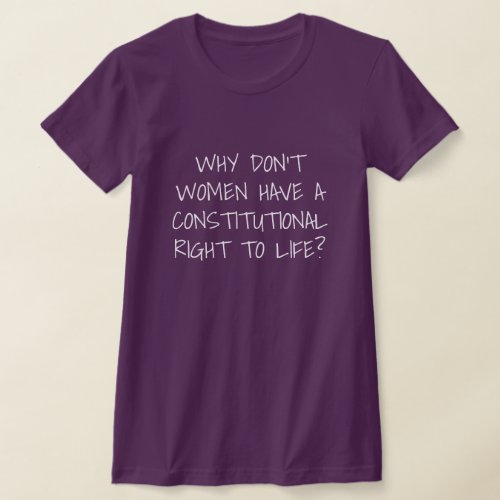 Women Have No Right to Life T_Shirt