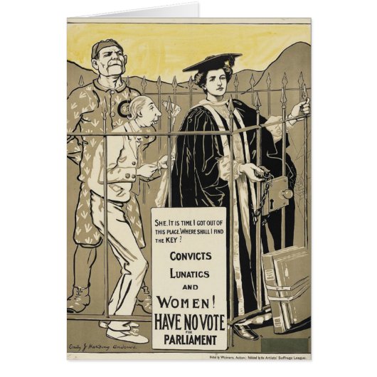 Women Have No Vote Cards (Front)