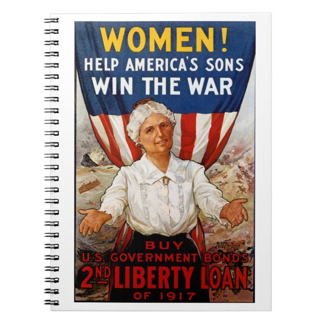 Women! Help America's Sons Notebook (Front)