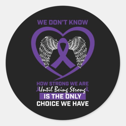 Women Hodgkins Lymphoma Disease Blood Cancer Awar Classic Round Sticker