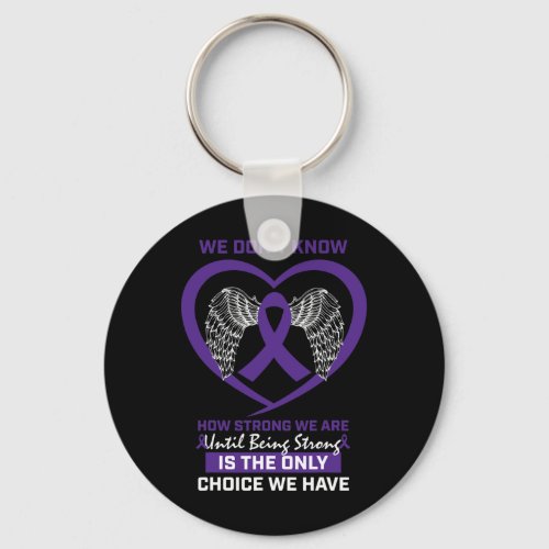 Women Hodgkins Lymphoma Disease Blood Cancer Awar Keychain