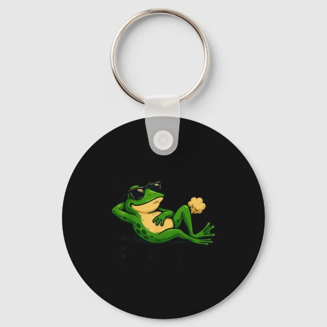 women I Farting Frog Just Sometimes Keychain (Front)