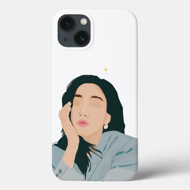 Women Illustration Case For Iphone 13 Case (Back)