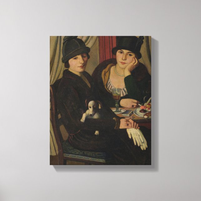 Women in a Cafe, c.1924 Canvas Print (Front)