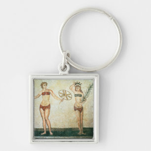 Women in 'bikinis' keychain