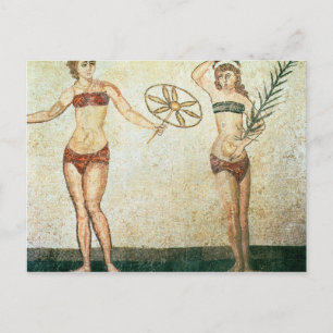 Women in 'bikinis' postcard
