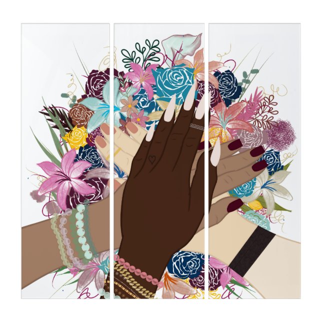 Women in Bloom Triptych (Front)