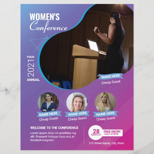 Women in Business Conference Event Flyer