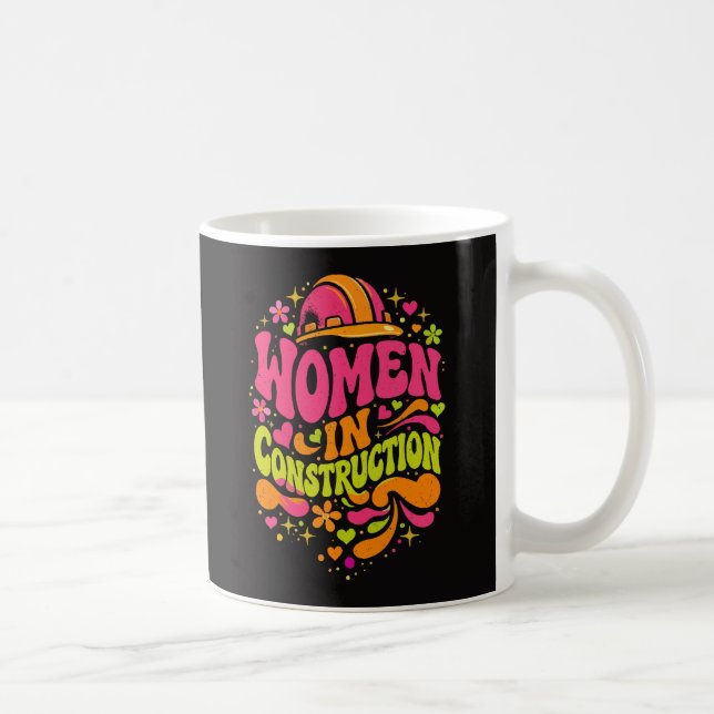Women In Construction Retro Empowerment Coffee Mug (Right)