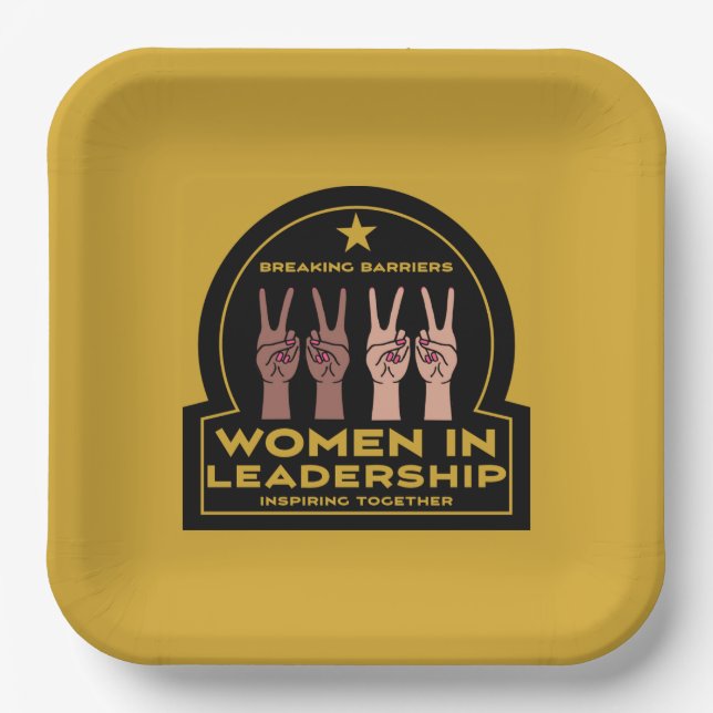 Women In leadership Paper Plates (Front)