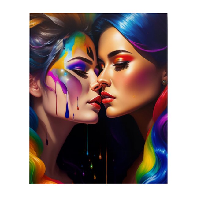 Women in Love Acrylic Print (Front)