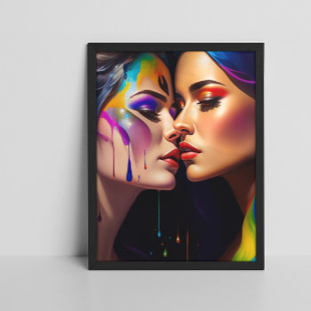 Women In Love Poster by angelandspot at Zazzle