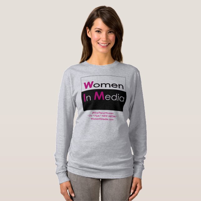 Women In Media Long Sleeve Tee Shirt (Front Full)