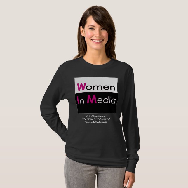 Women In Media Long Sleeve Tee Shirt (Front Full)