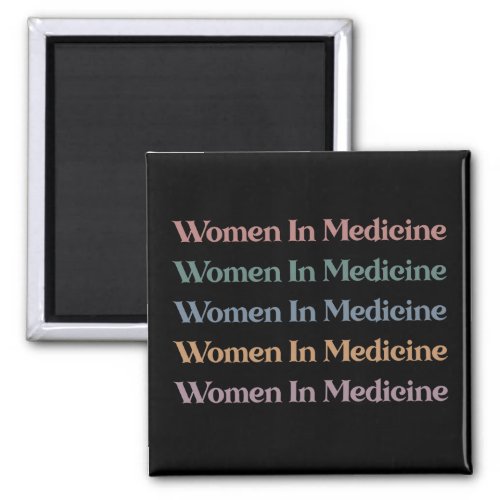 Women in Medicine Retro Future Nurse Med Student  Magnet