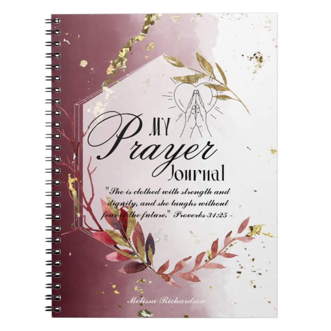 Women In Ministry Pastors Wife Prayer Journal  (Front)