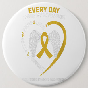 Women In My Memory Miss My Grandson Childhood Gift Button