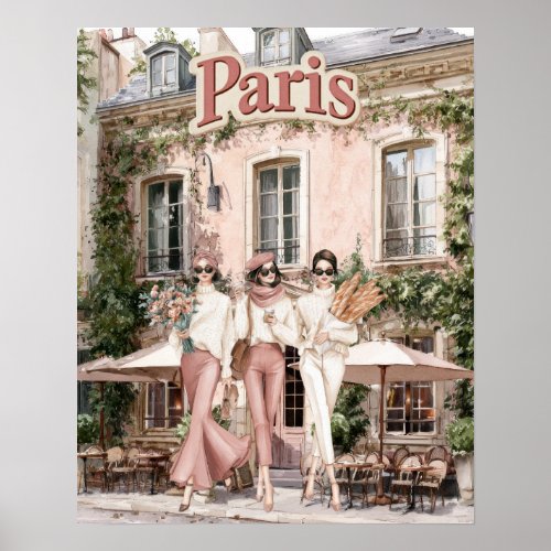 Women in Paris Poster