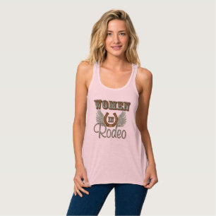Women In Rodeo Flowy Racerback Tank Top