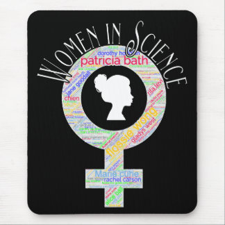Women In Science Female Gender Word Fill Design Mouse Pad