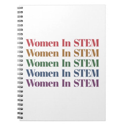 Women In Stem Science Technology Engineering Math Notebook